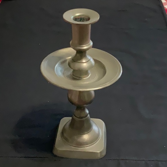 🎉 Vintage Pewter Candlestick 🎉 - Picture 1 of 3